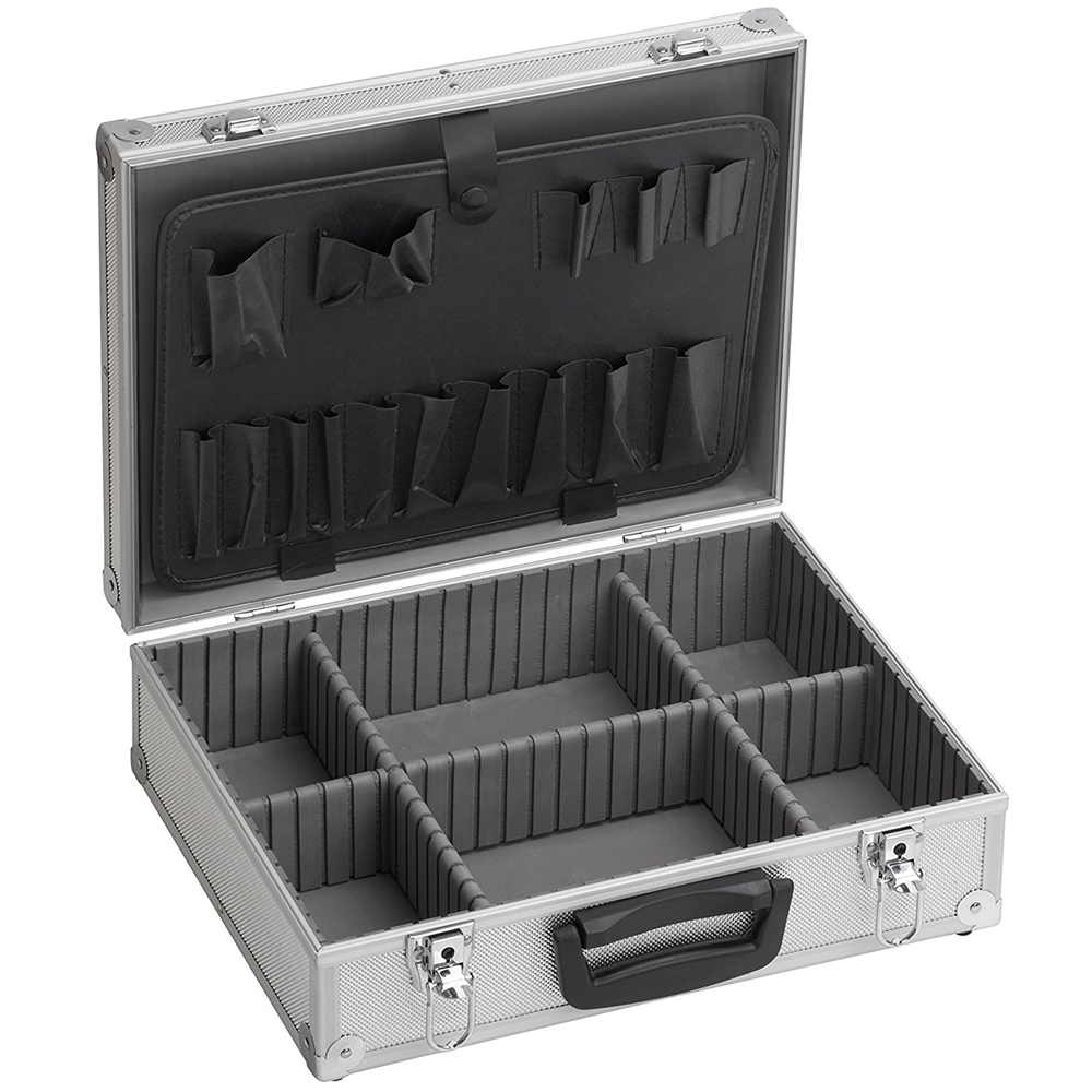 Maleta de herramientas meister aluminio 395x300x130w - wu9095130