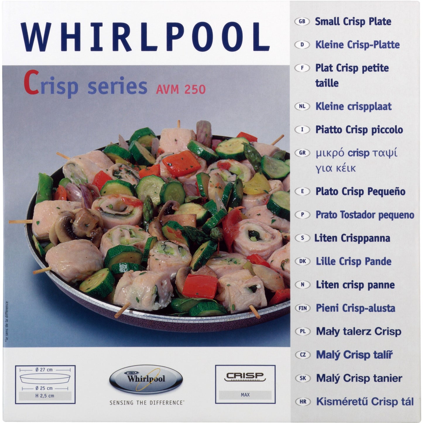 Whirlpool Crisp Plaat AVM290