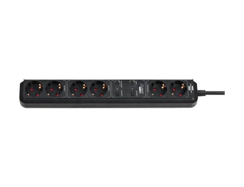 Brennenstuhl Wifi Plug-in 6 Conexiones para Inside Black