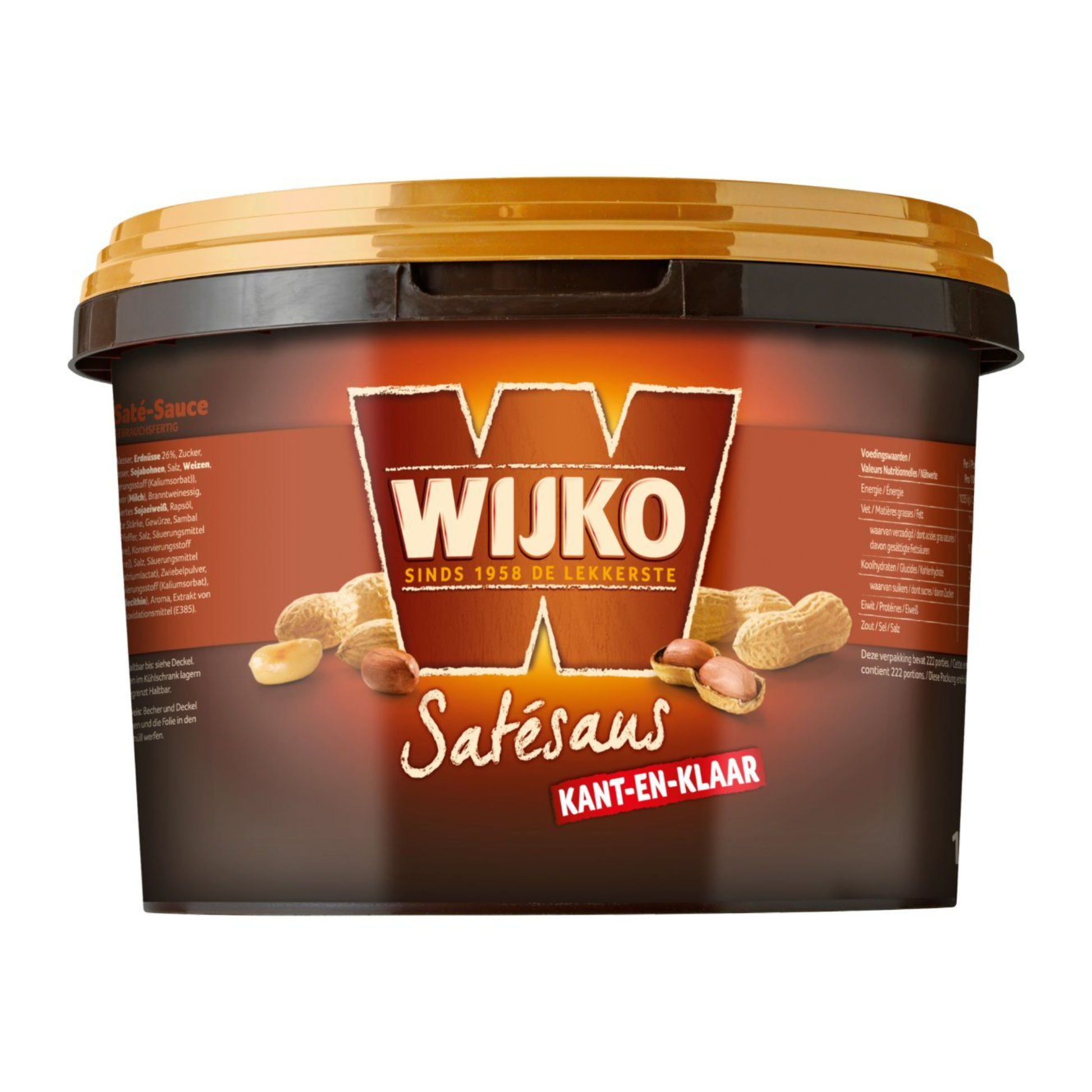 Salsa satay Wijko pronta all'uso (10kg)