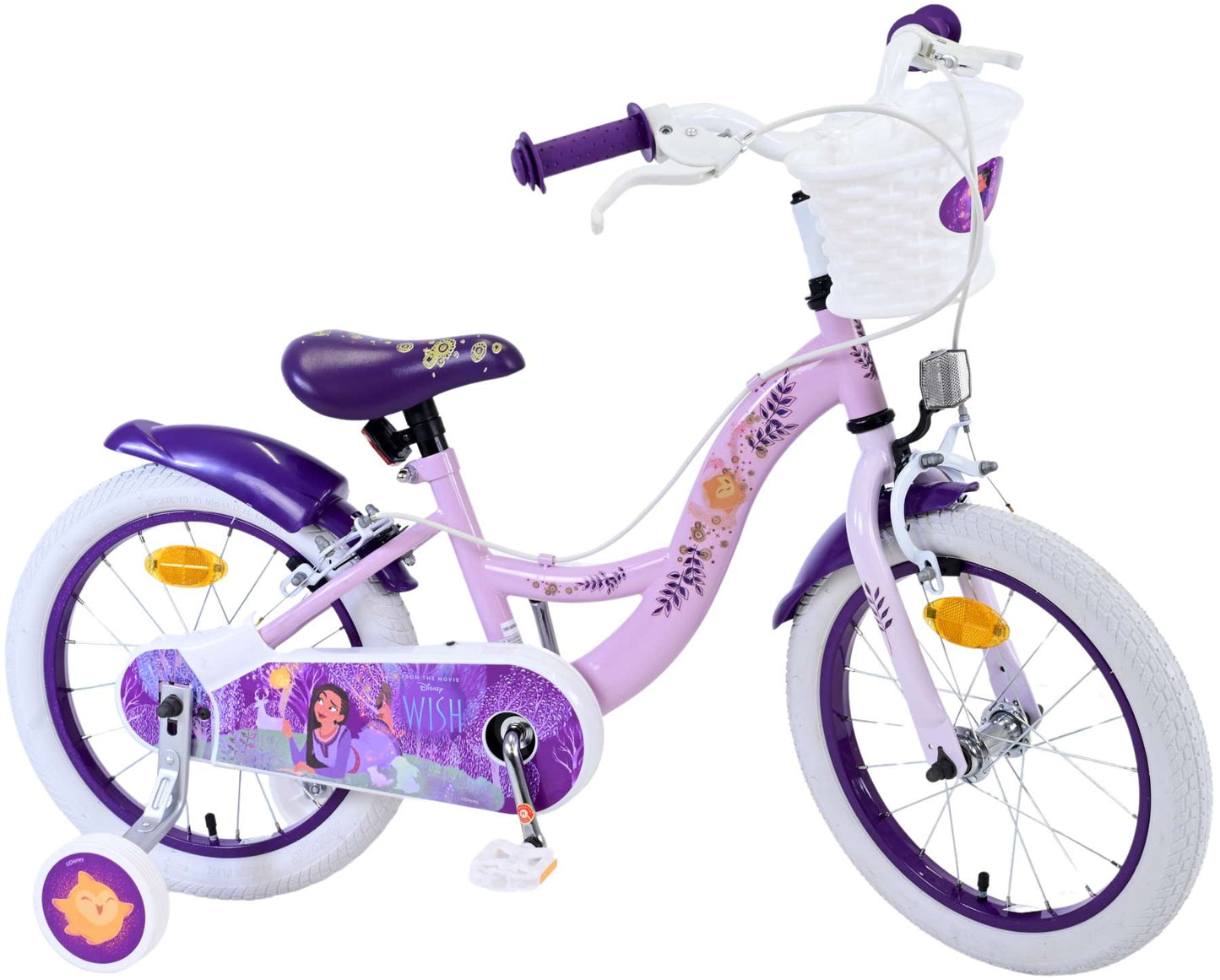 Deseos deseos kinderfiets chicas 16 pulgadas de frenos de dos manos de 16 pulgadas