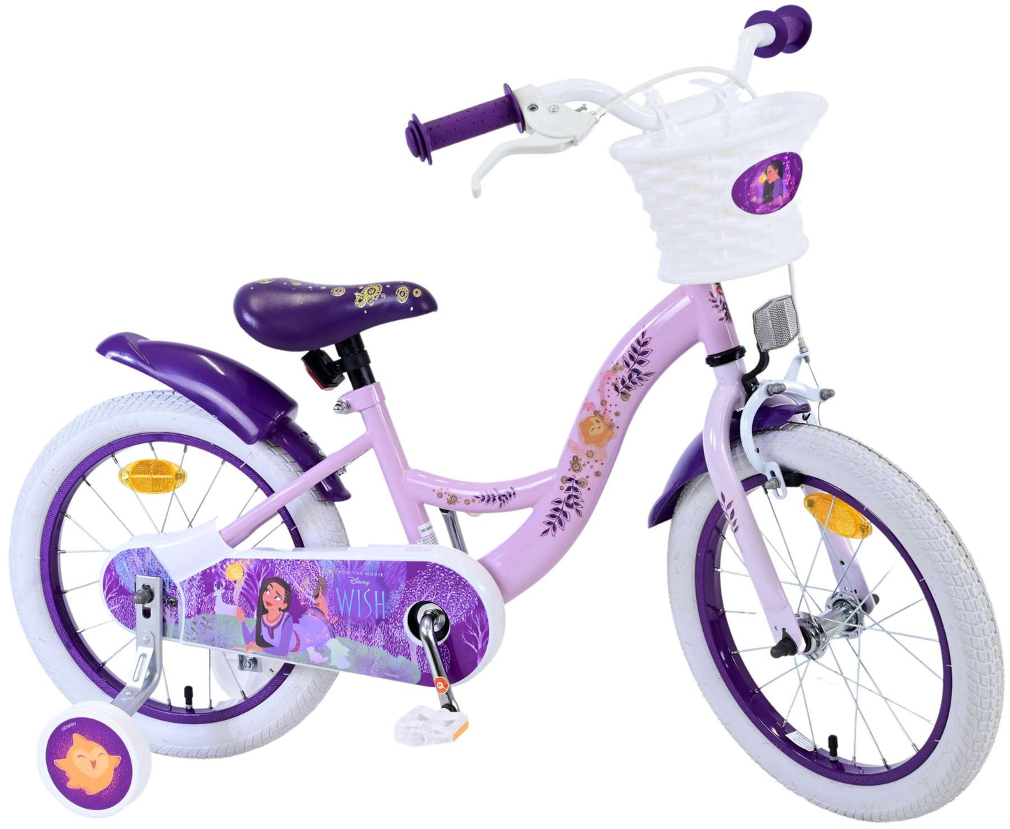 Wish Wish Kinderfiets Girls viola da 14 pollici