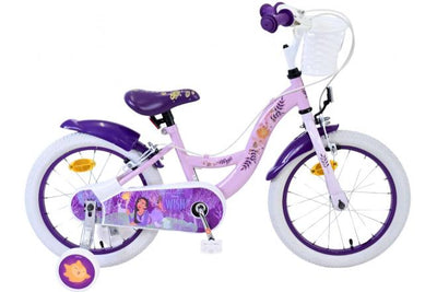 Wish Wish Kinderfiets Girls Girls da 16 pollici viola due freni a mano