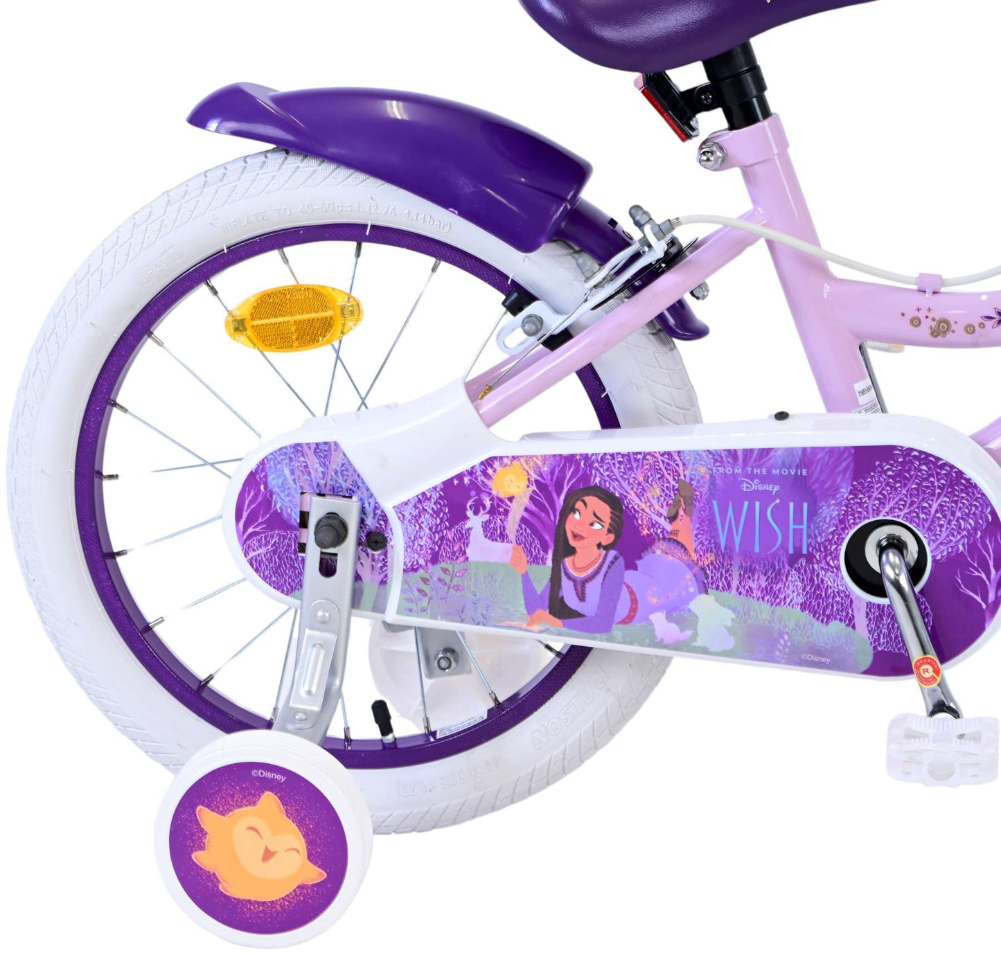 Wish Wish Kinderfiets Girls Girls da 16 pollici viola due freni a mano