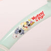 Woezel Pip Kinderfiets - Meisjes - 10 inch - Mint Blauw Roze - Doortrapper