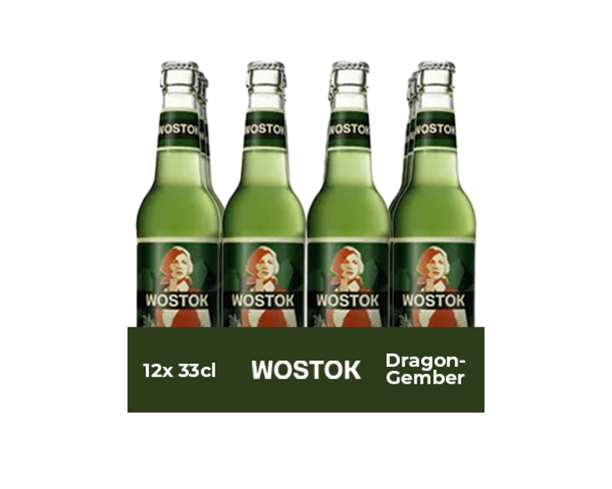 Botella Wostok estragón-jengibre (12x 33cl)
