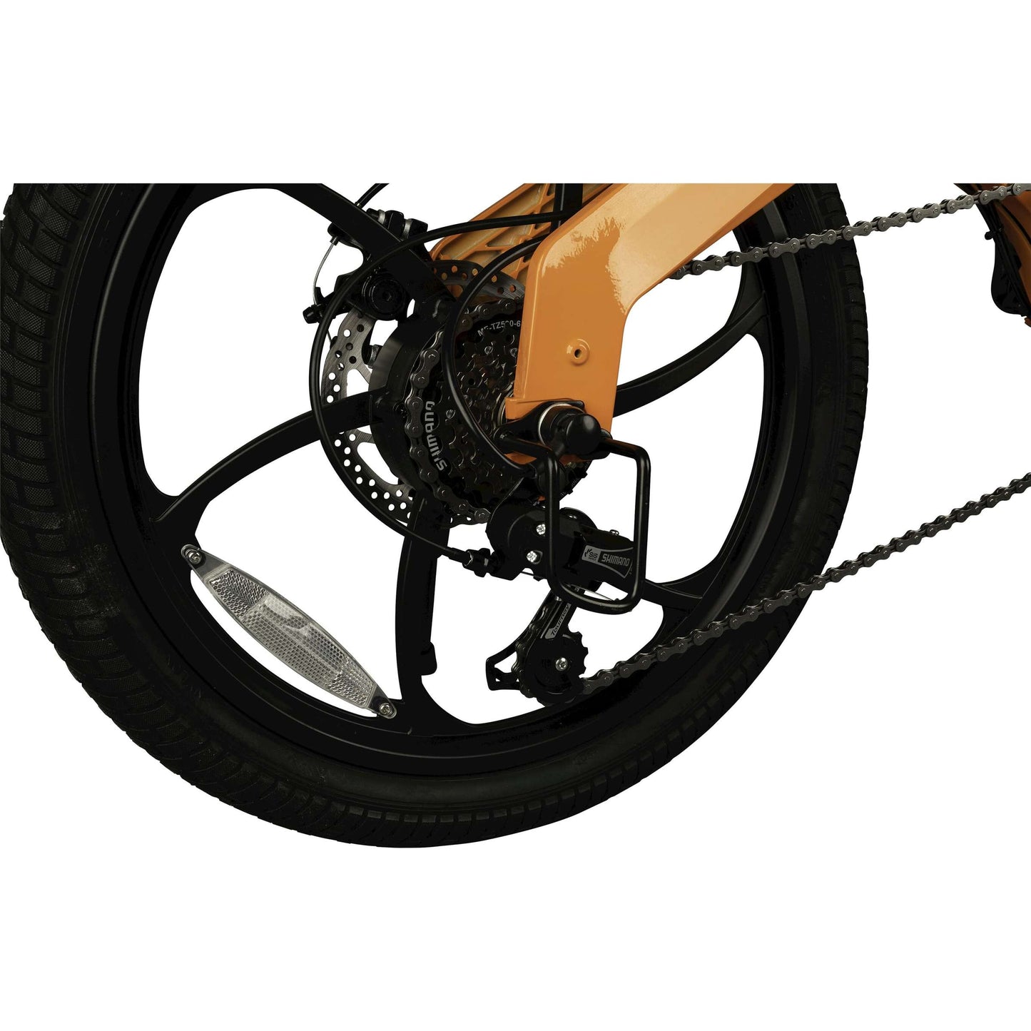 Bici pieghevole elettrica bohlt x200 arancione