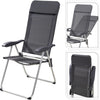 Sedia da campeggio grigia 69x58x111 cm