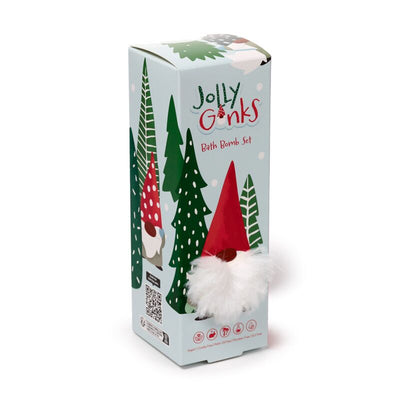 Beauty cadeauset van 3 kerstmis gnoom bruisballen