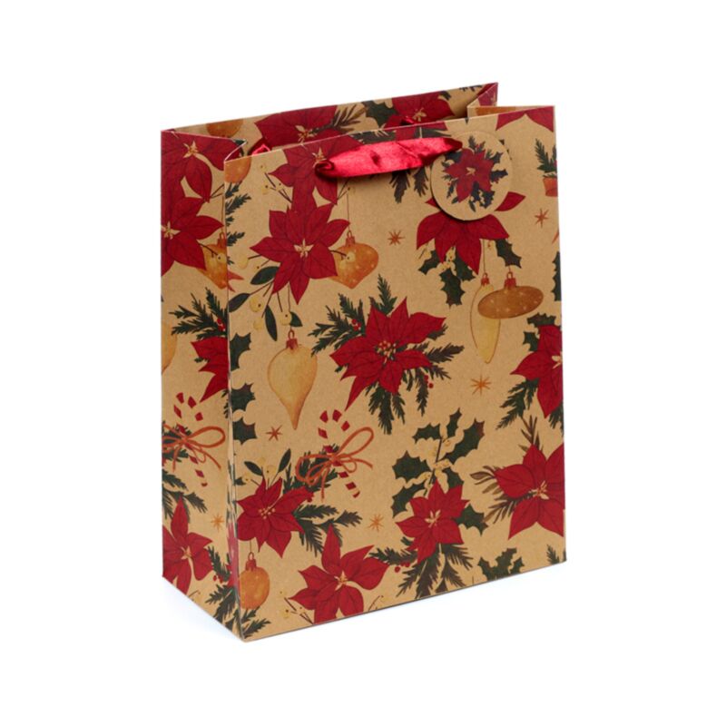 Borsa regalo di Natale botanica grande