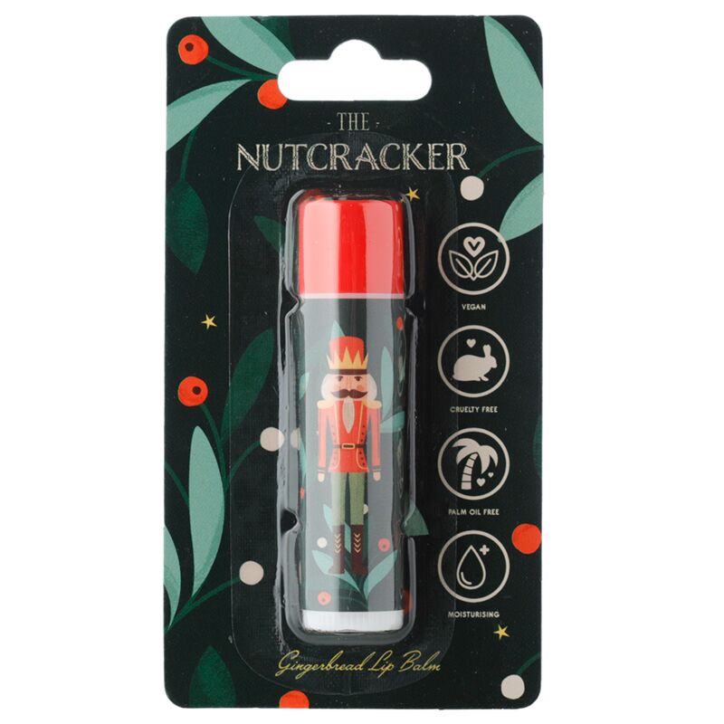 Stick de bálsamo labial navideño de Nutcracker - Gingerbood