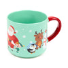 Taza de porcelana grande de Navidad