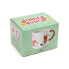 Taza de porcelana grande de Navidad