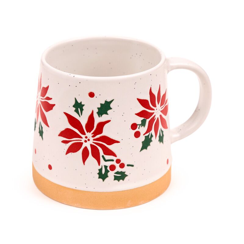 Tazza di gresmware tapse star star di Natale