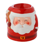 Santa-shaped Christmas ceramic scent burner - afbeelding 1