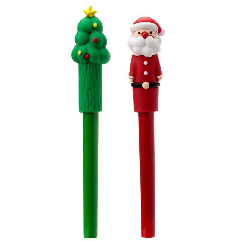 Feestelijke kerstmis pvc pen - blauw
