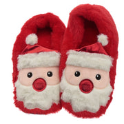 Kerstman magnetron heatpack sloffen (unisex one size) - afbeelding 2