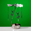 Cascanueces de Navidad corriendo soporte para la luz del té Carussel