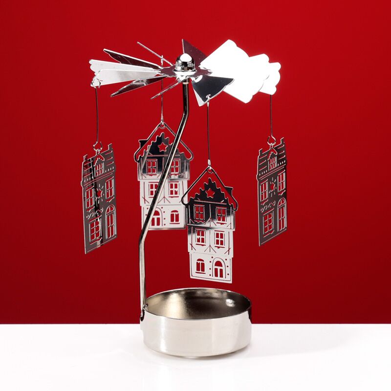 Christmas Baker Street Running Tea Lighter Lighter Carrussel