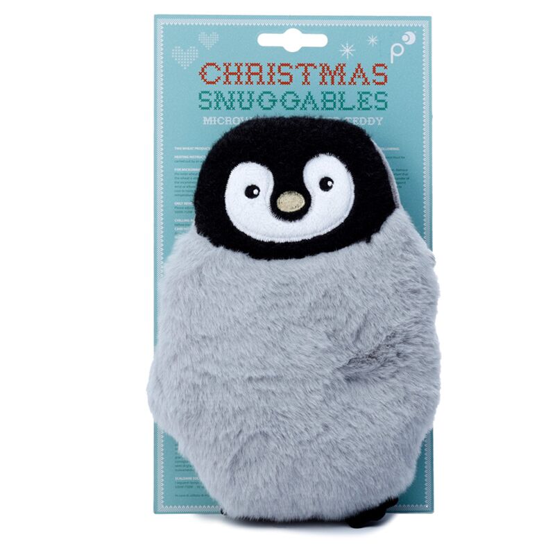 Penguin Plush Microonda Heatpack Lavender Tarwe