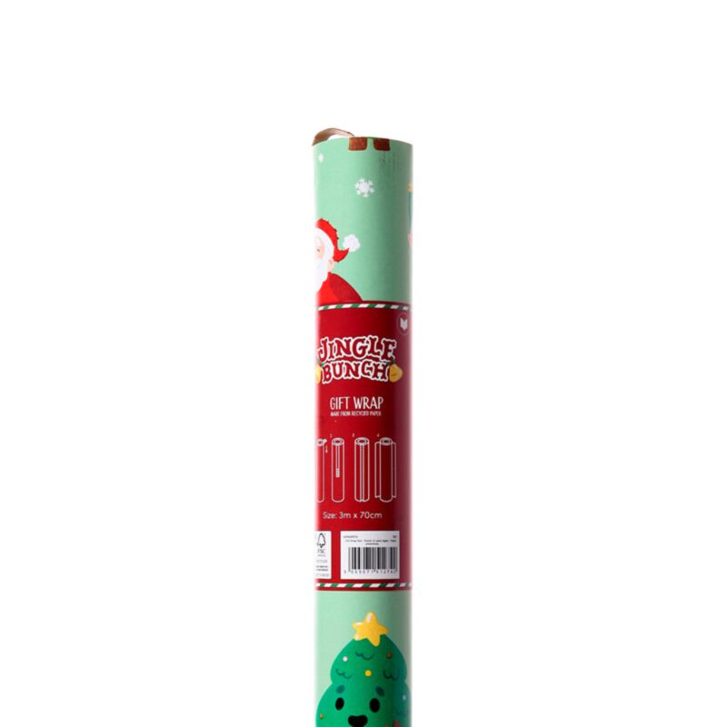 Natale Jingle Bunch 3m Gift Tail Rol