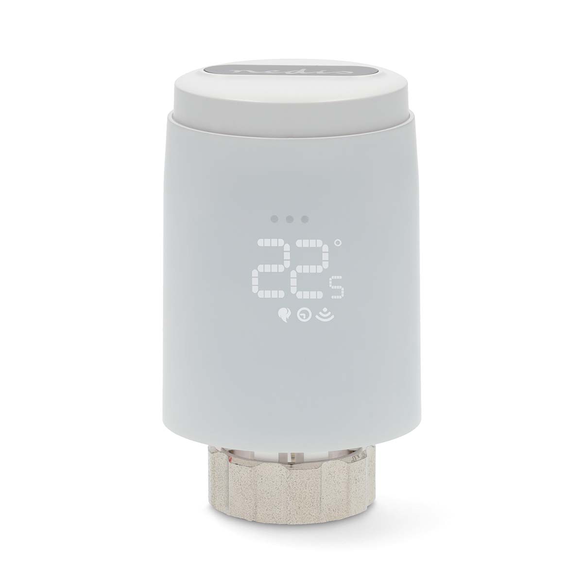 Nedis smartlife radiatorbediening | zigbee 3.0 | batterij gevoed | led | android™ ios - zbhtr20wt