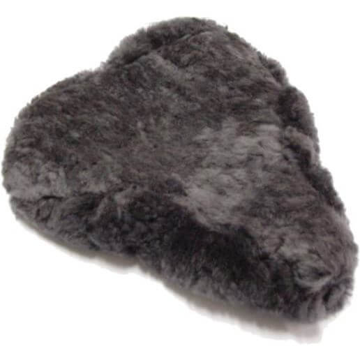 Copertina di sella di pelle di pecora grigio 28 cm