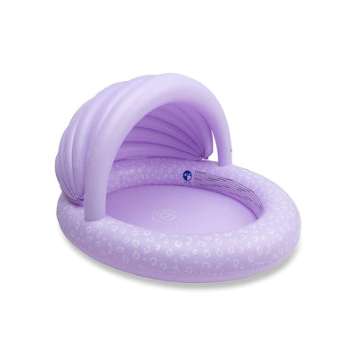 Leopardo | Piscina de lila Ø 100 cm con toldo
