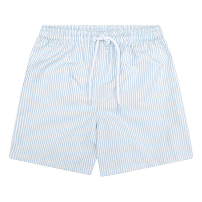 Rayas azules azules blancos uv nadming trunks chicos hombres