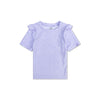 Leopard | lila uv zwemshirt met korte mouwen