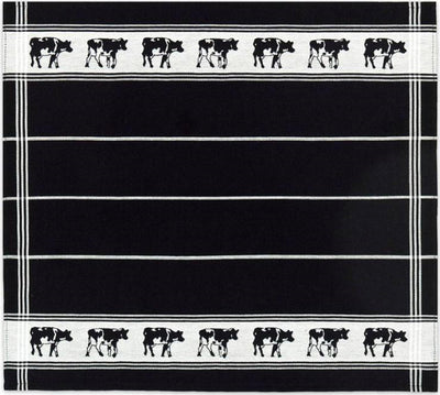Ddddd canovaccio mucca bianco e nero 60x65 cm 6 pezzi