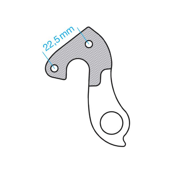 Union derailleurpad GH-056 met schroefset M4x0.7
