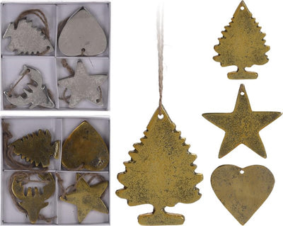 Set da appendere decorativo in alluminio per la casa, 4 pezzi
