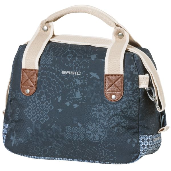 Basil Bohème City Bag- Blue, Elegant Hand-, Shoulder and handlebar bag, Water-repellent, 8 liters Content