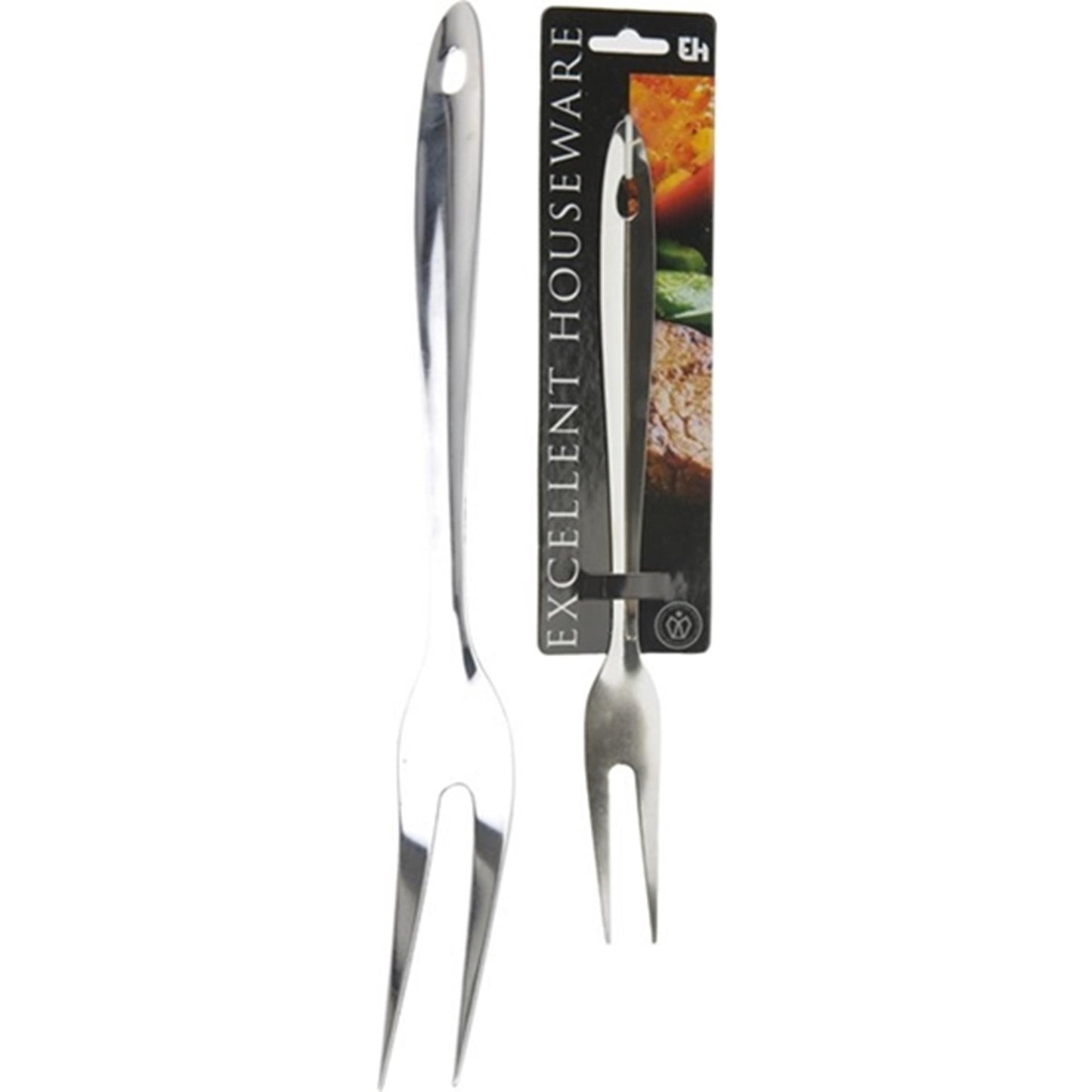 Eccellente forchetta da carne per casalinghi in acciaio inossidabile da 32 cm