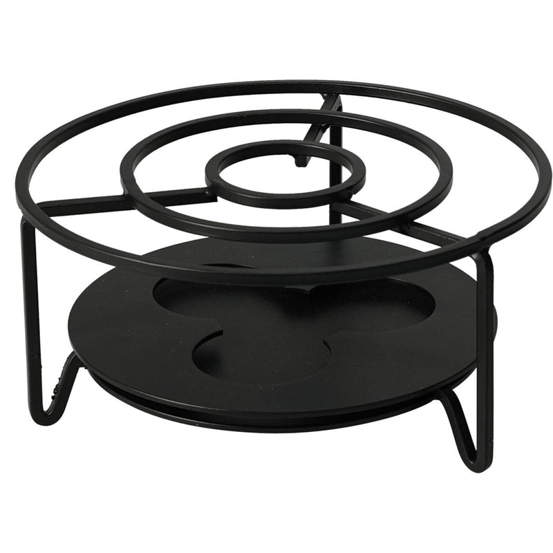 Eccellente piatto casalingo in acciaio inossidabile ø16xh8cm nero