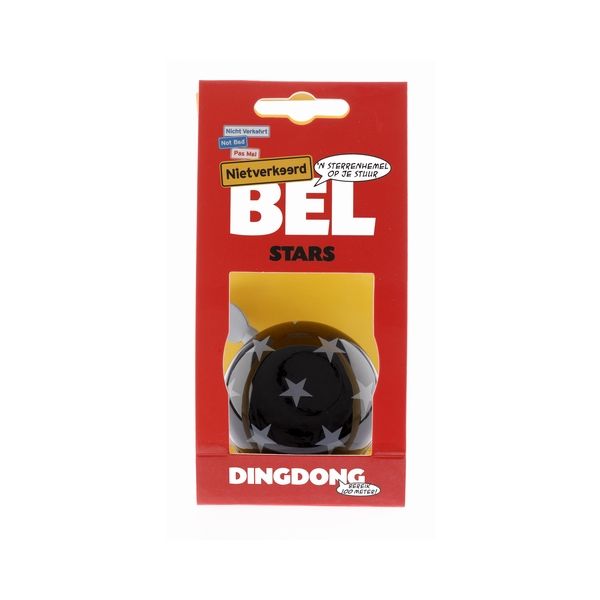 Nv ding dong llame a 60 mm estrellas negras con tarjeta estrella