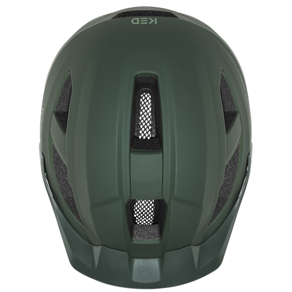 Casco da bicicletta Ked Abbraccio Urban - l (58-62 cm) - verde scuro