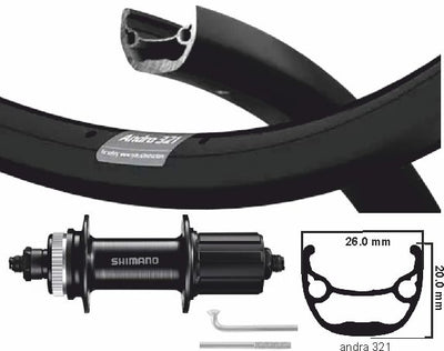 KGS Rueda trasera 622 CHIM ZAC 421 CASS 8 9 10 OTULAS DE VELOCIDAD NEGRO NEGRO