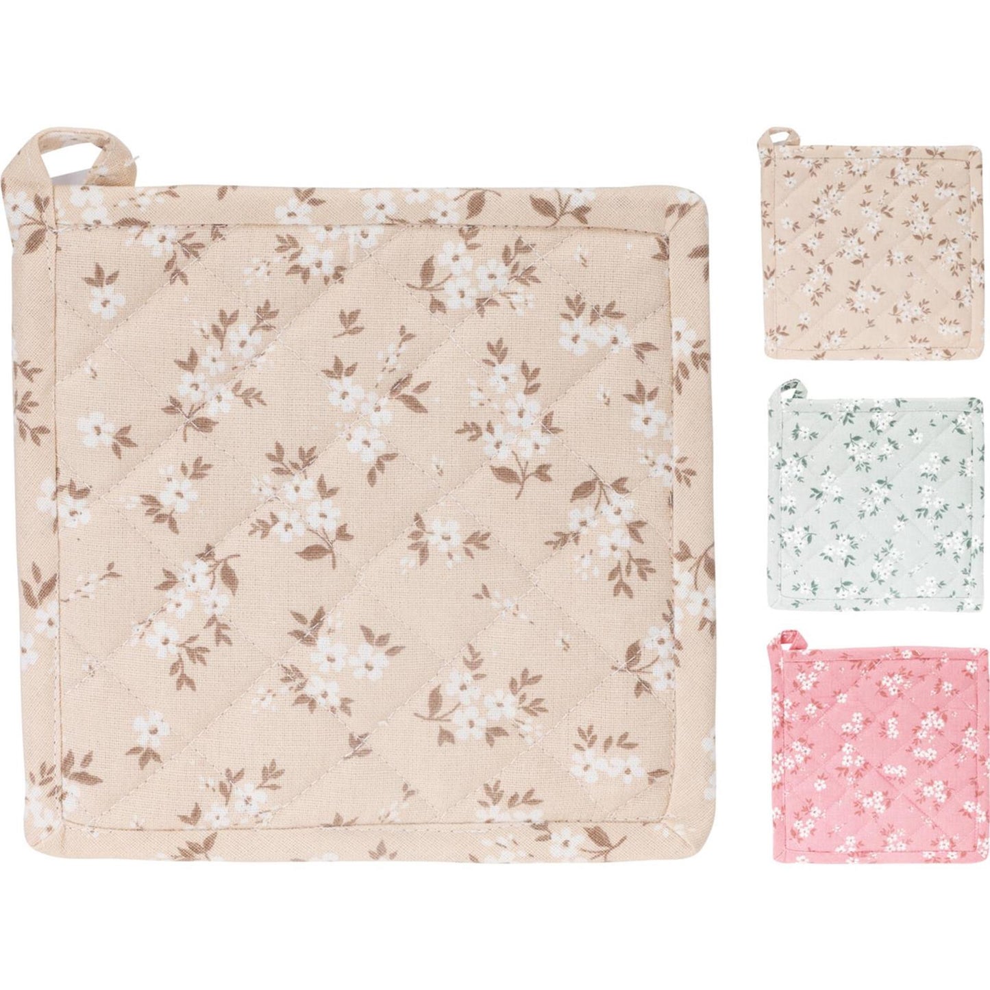 Home styling pannenlap 20x20cm 3 ass. kleur