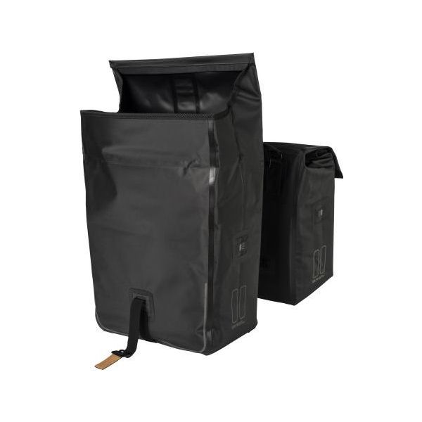 Sacca per biciclette a doppia bicicletta a secca di basilico, impermeabile, 50L, nero Matt