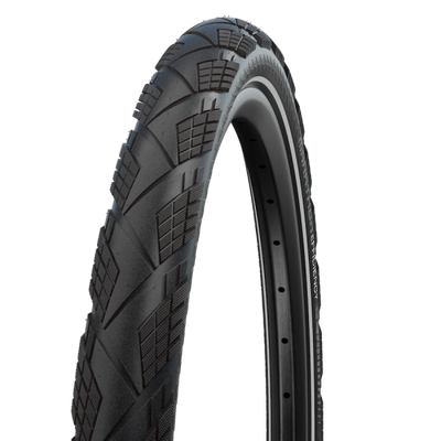 Banda pieghevole Schwalbe Maratona Efficienza Super Race V-GUARD 27,5 x 2,15 55-584-BLACK con riflesso