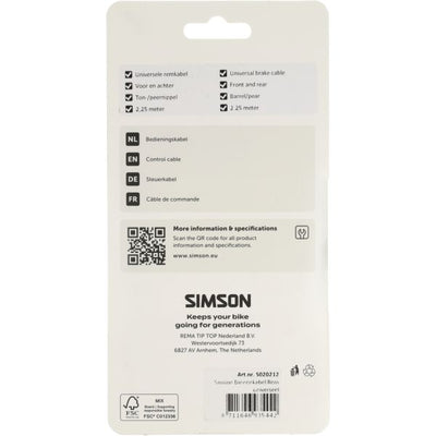 Cavo interno freno Simson universale