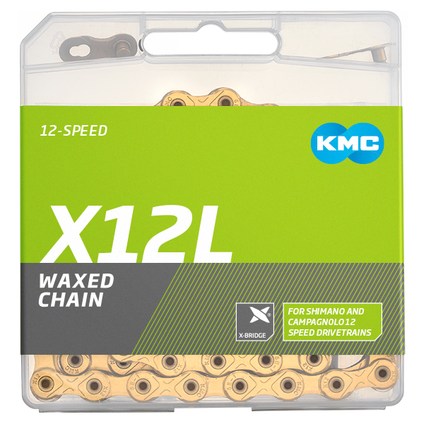 Kmc chain x12l 12v 126l waxed ti-n gold