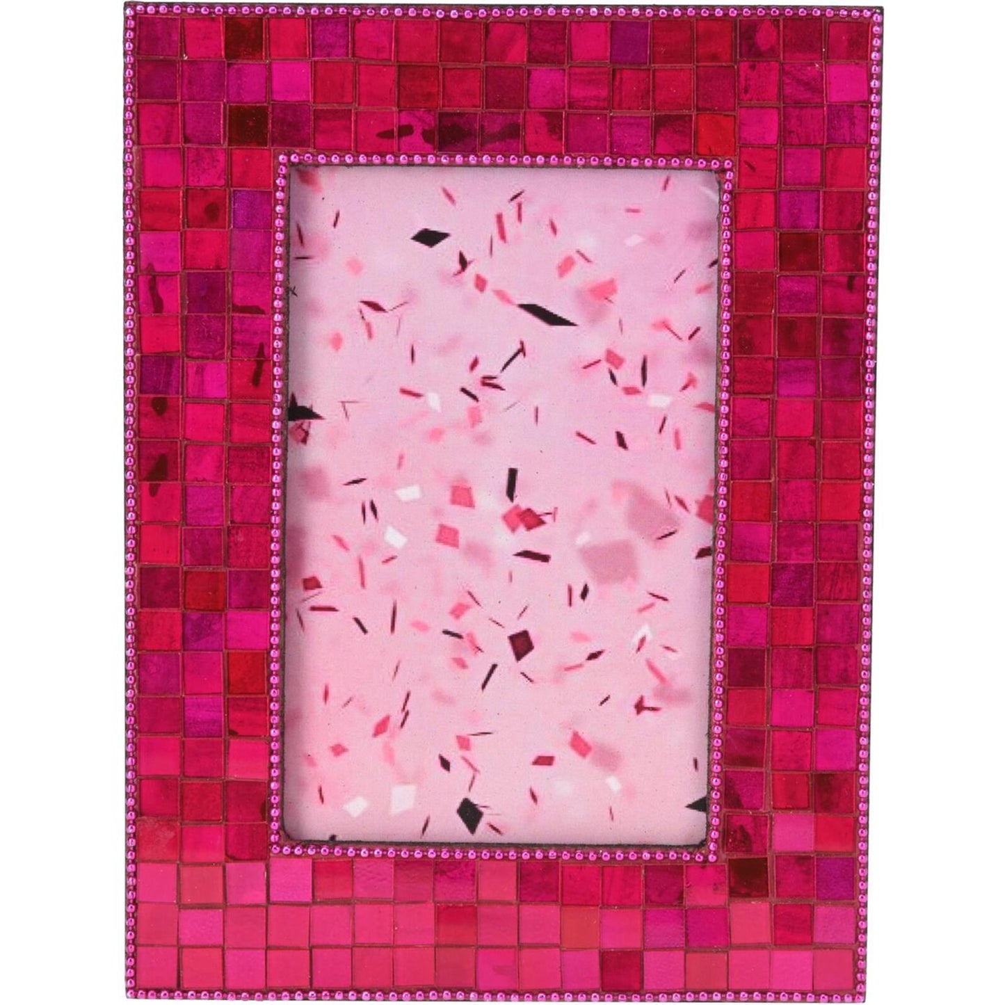 Marco de fotos de estilo hogareño 20x15cm con mosaico de espejo