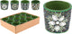 Portavelas Home Styling 6cm con cuentas multicolor