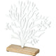 Home styling corallo in metallo su base 24x6x27cm
