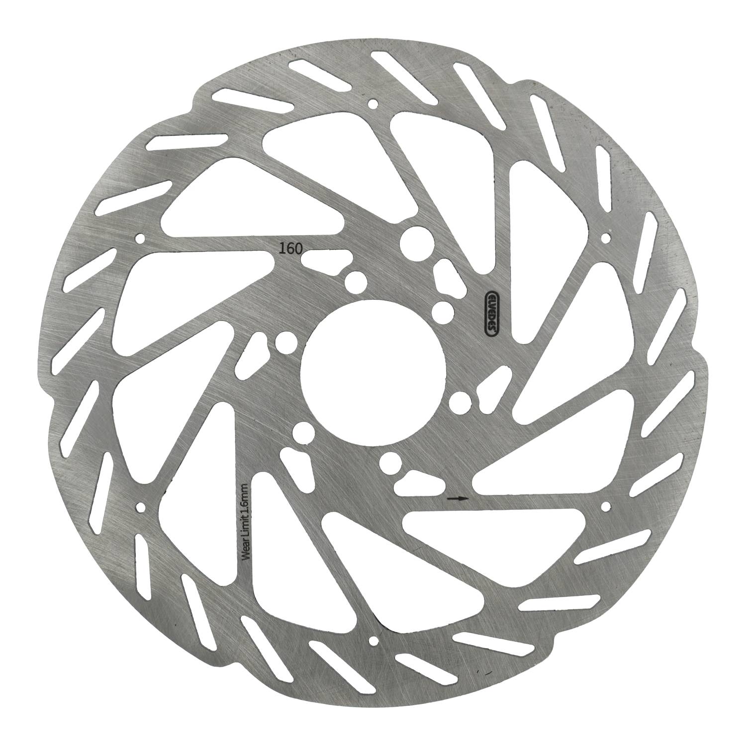 Elvedes Disco freno freno a 6 fori Ø160mm T = 1,8 mm Magnete sensore