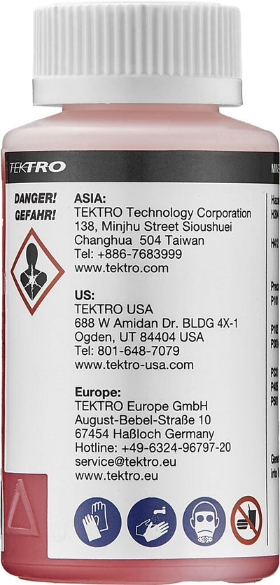 Olio freno minerale tektro 100 ml su mappa