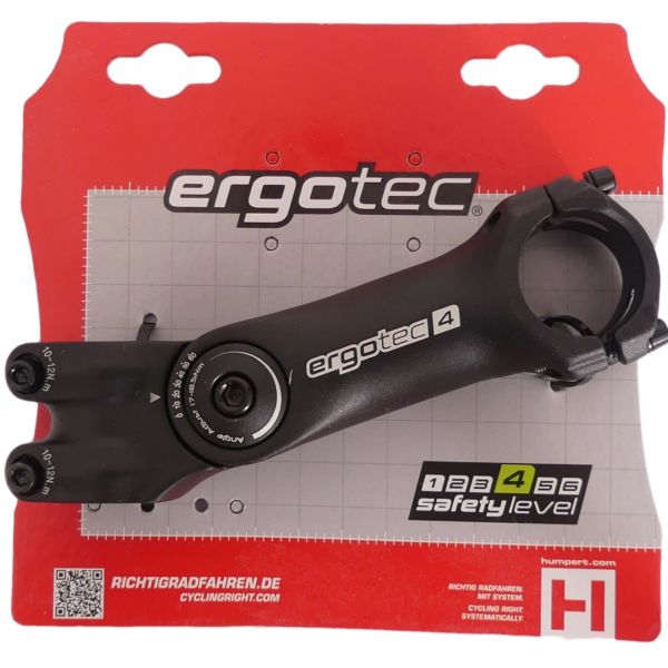 Ergotec Stem Octopus 2 Ahead Regolable Ø28,6 125 31,8 mm nero
